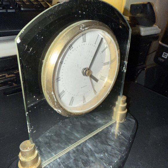 Quartz NO(0) Jewels Unadjusted Clock 7” Japan Movement Made in Taiwan Mirrored - Picture 15 of 16